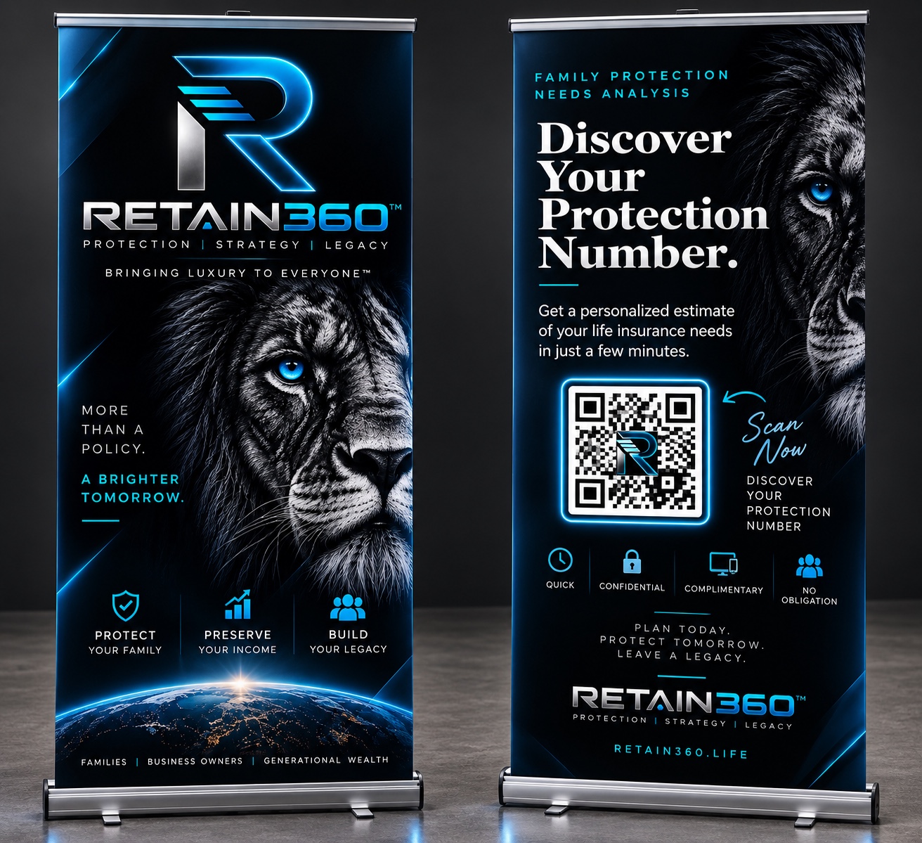 Retain360 Family Needs Analysis banners